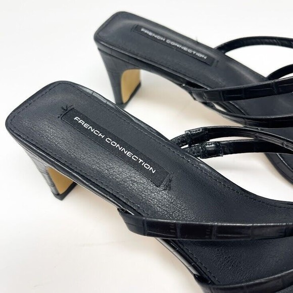 French‎ Connection Parker Strappy Heel Sandals Womens Leather Dress Sandal Sz 11 - Picture 5 of 7
